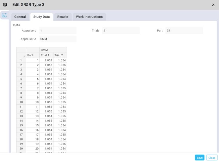 Figure 3 Figure 3: Type 3 CMM Study Data Set