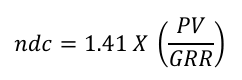 ndc formula in MSA